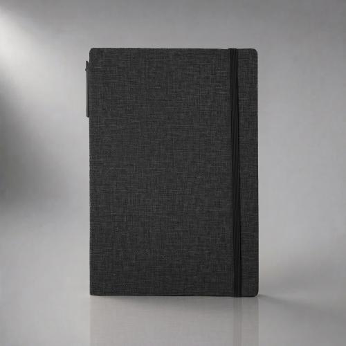 Блокнот с ручкой и набором стикеров А5 Write and stick, черный