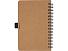Блокнот Cobble на пружине, формат A6, изготовленный из переработанного картона, с листами из каменной бумаги, натуральный