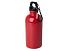 Одностенная бутылка для воды с карабином Oregon, изготовленная из нержавеющей стали, сертифицированной по стандарту RCS, объемом 400 мл - Красный