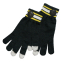 Образец вязанные перчатки с сенсорными пальцами CUSTOM MERCH, 100% аркил, черный, желтый