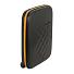 Чемодан складной Rollink Earth 55x40x20 см, 2 колеса, черный/оранжевый