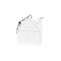 Брелок-рулетка  "Домик" (1 м), белый Брелок-рулетка  "Домик" (1 м), белый