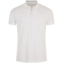 Рубашка поло мужская Brandy Men, белая с темно-синим Рубашка поло мужская Brandy Men, белая с темно-синим