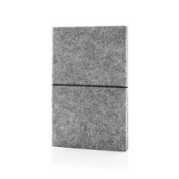 Блокнот в мягкой обложке из переработанного фетра (стандарт GRS), А5