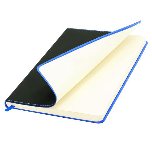 Блокнот A5 Blackjack в мягком переплёте, Черно-синий