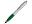 Ручка пластиковая шариковая «Nash», цвет: зеленый, серебристый