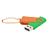 Флешка Designer To Go 2.0 USB 16Gb, Зеленый/Оранжевый