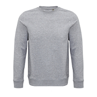 Толстовка свитшот унисекс COMET 280 из органического хлопка, серый меланж