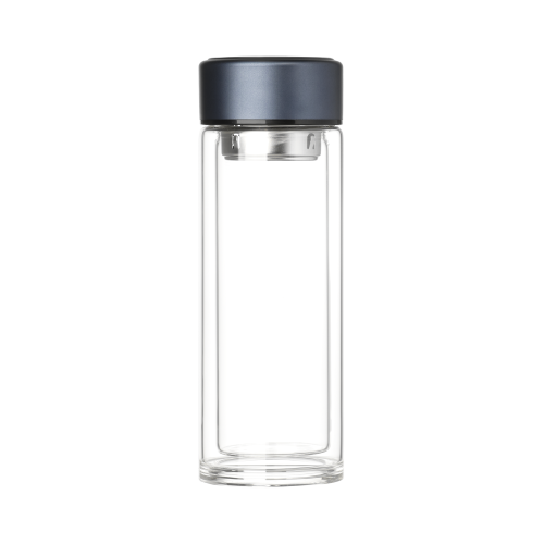 Бутылка стеклянная с двойными стенками Аравия (Aravia), синяя