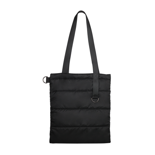 Шоппер Superbag Bubble, стёганый, без застёжки (черный)