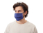 Маска для лица многоразовая из хлопка, синий