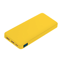 Внешний аккумулятор с подсветкой Ancor PD Plus 10000 mAh, желтый