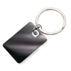 Брелок TONER TONED; 4 x 2,95 x 0,38 см; белый; металл/пластик, черный, белый