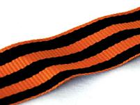 Георгиевская лента, цвет: черный, оранжевый
