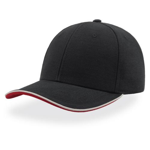 Бейсболка PILOT PIPING SANDWICH, 6 клиньев, металлическая застежка, темно-синий