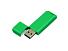 Флешка прямоугольной формы, оригинальный дизайн, двухцветный корпус, 64 Гб, зеленый/белый