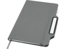 Nexus блокнот формата А5 в твердой обложке с ручкой и карандашом - Серый