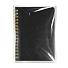Блокнот на двойной пружине HELIX MINI, 105 х 150  мм, черный с желтым, блок в клеткуБлокнот HELIX MINI, черный, желтый