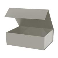 Подарочная коробка-трансформер средняя, серая Подарочная коробка-трансформер средняя, серая