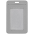 Чехол для пропуска Shall Simple, серый