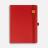 Ежедневник Favor Gold, недатированный, красный