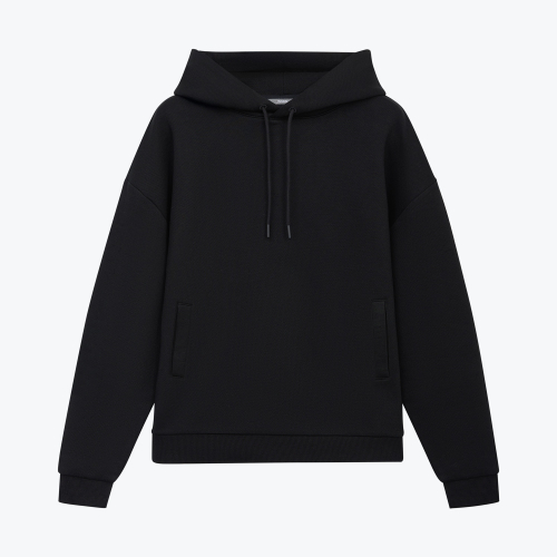 Худи релакс унисекс Баланс (Balance), с начесом, черный