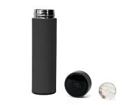 Термос FAMILY MARK LED, soft touch (Серый) Термос FAMILY MARK LED, soft touch (Серый)