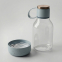 Бутылка для воды 2-в-1 Dog Bowl Bottle со съемной миской для питомцев, 1500 мл, голубой