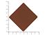 ПАТЧ РОМБ soft-touch (коричневый) 7,6 х 7,6 см