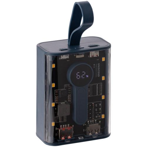 Аккумулятор с быстрой зарядкой Trellis Quick 10000 мАч, синий