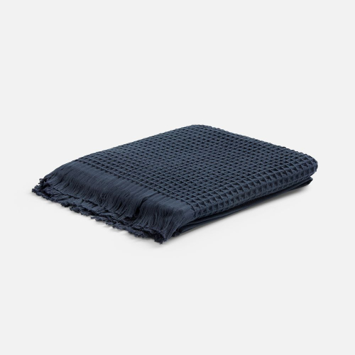 Плед вафельный Elenglect, темно-серый