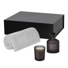 Подарочный набор Enigma, Cella Soft, серый (свеча, диффузор, плед)