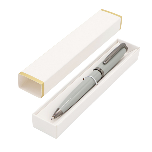 Ручка Betty в коробке Cradle белой с позолотой, Серый