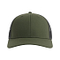 Бейсболка BRYCE, 6 клиньев, пластиковая застежка, переработанный полиэстер, оливковый