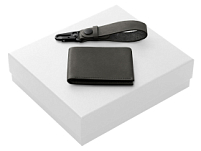 Подарочный набор Long River: кошелек, ремешок для ключей (без лого Long River), белая коробка