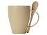Пшеничная кружка Nina с ложкой, 300ml, бежевый