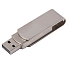USB flash-карта SWING METAL (16Гб), серебристая, 5,3х1,7х0,9 см, металл, серебристый