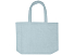 Пляжная эко-сумка Siam объемом 13 л из переработанной махровой ткани, сертифицированной GRS - Cloud Blue