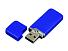 Флешка промо прямоугольной формы c оригинальным колпачком, 4 Гб, синий