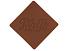 ПАТЧ РОМБ nubuk (коричневый ) 7,6 х 7,6 см