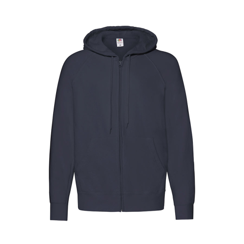 Толстовка без начеса LIGHTWEIGHT HOODED SWEAT JACKET 240, темно-синий