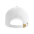Бейсболка FRASER, органический хлопок, 6 клиньев, металлическая застежка, белый