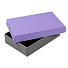 Коробка подарочная CRAFT BOX размер 17,5 x 11,5 x 4 см, серый, фиолетовый