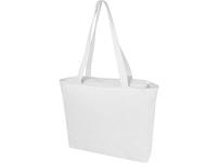 Эко-сумка «Weekender», 500 г/м2, цвет: черный, белый, прозрачный