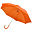 Зонт-трость с пластиковой ручкой, механический; оранжевый; D=103 см; 100% полиэстер 190 T, оранжевый