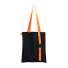 Шоппер Superbag black (чёрный с оранжевым)