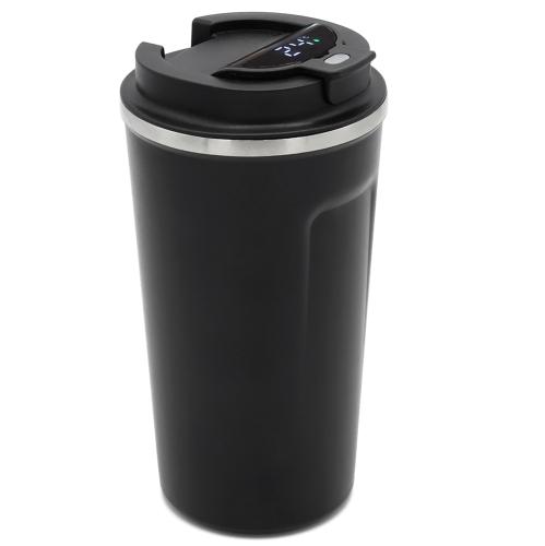 Термокружка Andy с дисплеем, Черный