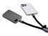 Ремешок-держатель для телефона с зарядным кабелем USB-C - USB-C Lany Wristband Charge Eco, серый