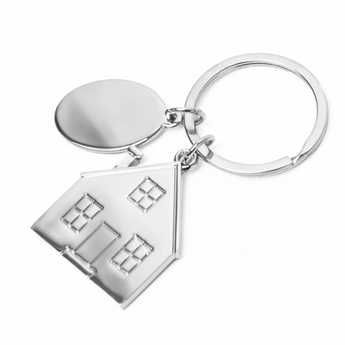 Брелок SILV HOME; 3,97 x 3,3 x 0,3 см; металл, серебристый