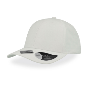 Бейсболка RECY FEEL, переработанный полиэстер, 6 клиньев, пластиковая застежка, белый
